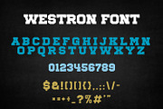 Westron Vintage Western Apparel Font, a Slab Serif Font by OWPictures (Thumbnail 9 of 9)
