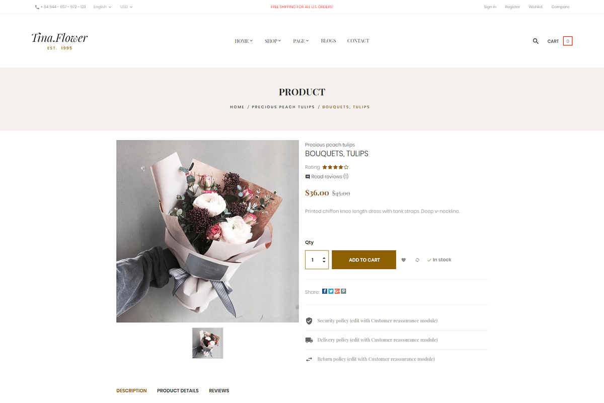 Pts Flower, a Bootstrap Template by Prestabrain (Photo 5 of 7)