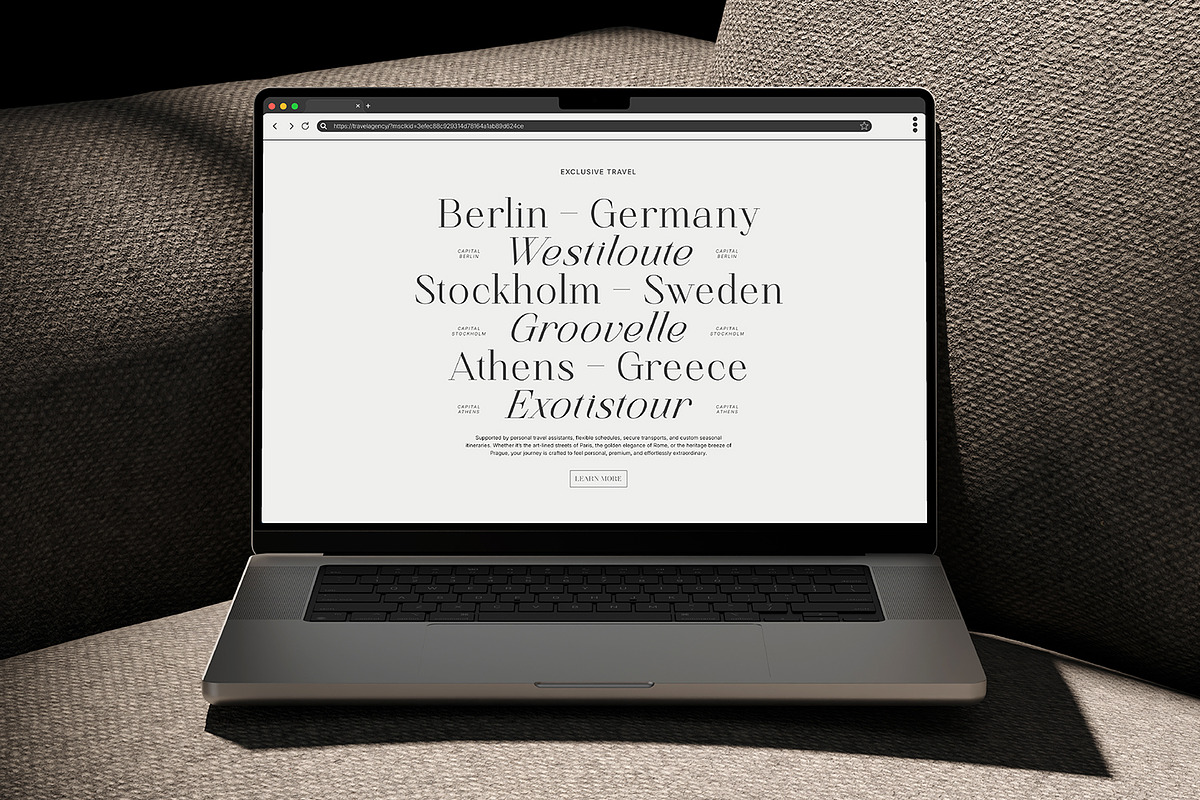 Finico Serif – High-Contrast Serif, a Serif Font by FactoryType Studio (Photo 3 of 11)