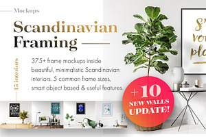 375+ Mockups ‒ Scandinavian Framing
