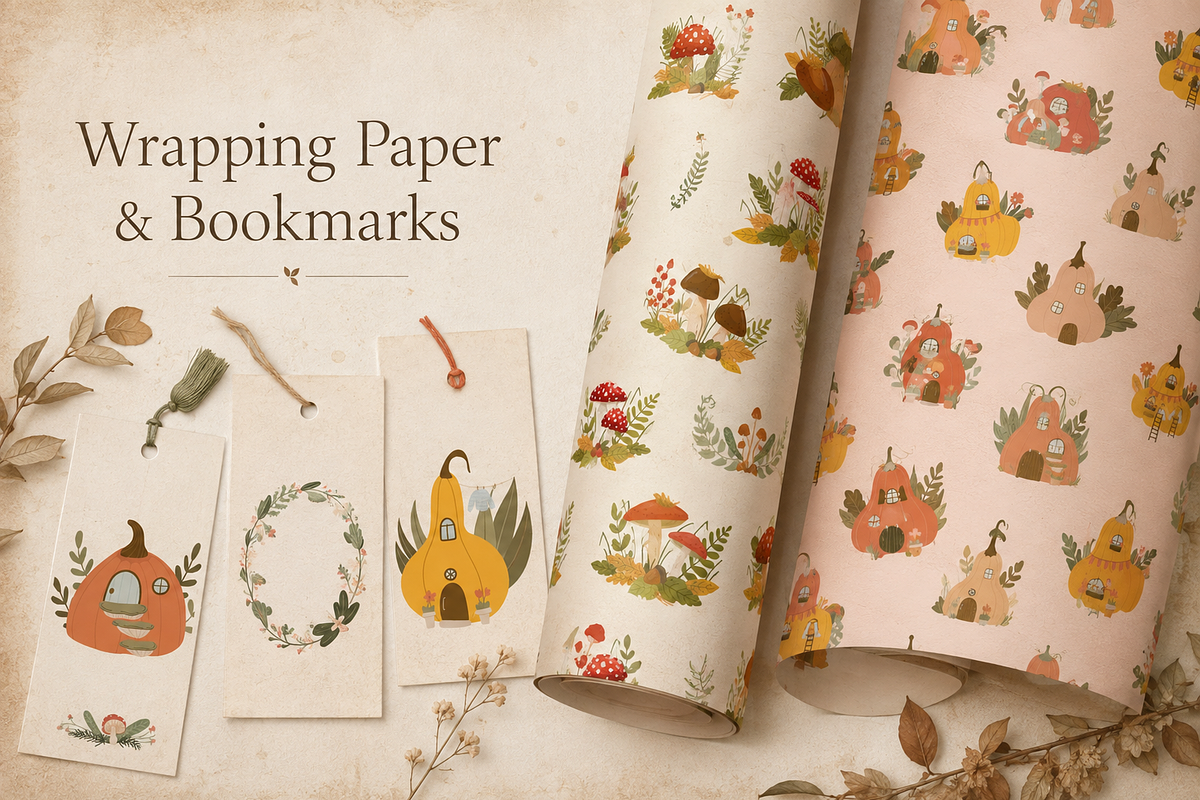Whimsical Fall Clipart Collection, a Seasonal Illustration by Anna Studio (Photo 8 of 12)