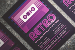 Retro Music Festival Flyer, a Flyer Template by The Good Store