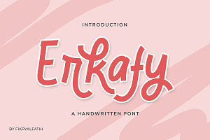 Erkafy - Handwritten Font