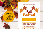 Editable Fall Festival Flyer CANVA, a Flyer Template by Madhabi Studio (Thumbnail 3 of 3)