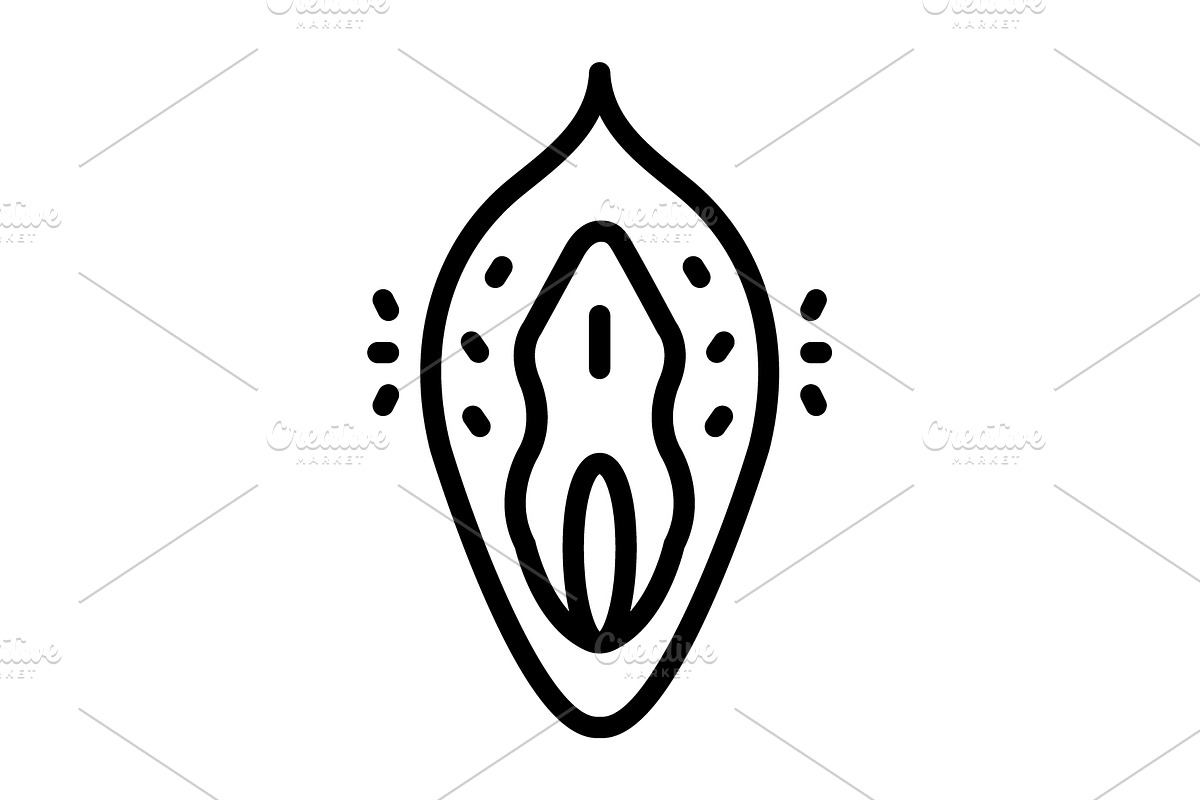 Pussy human black icon, an Outline Icon by Creative priyanka
