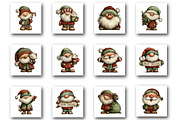 Whimsical christmas Santa clipart, an Illustration by Designworld (Thumbnail 4 of 6)