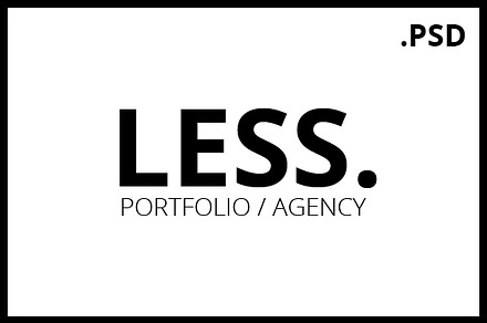 LESS Portfolio / Agency PSD Template