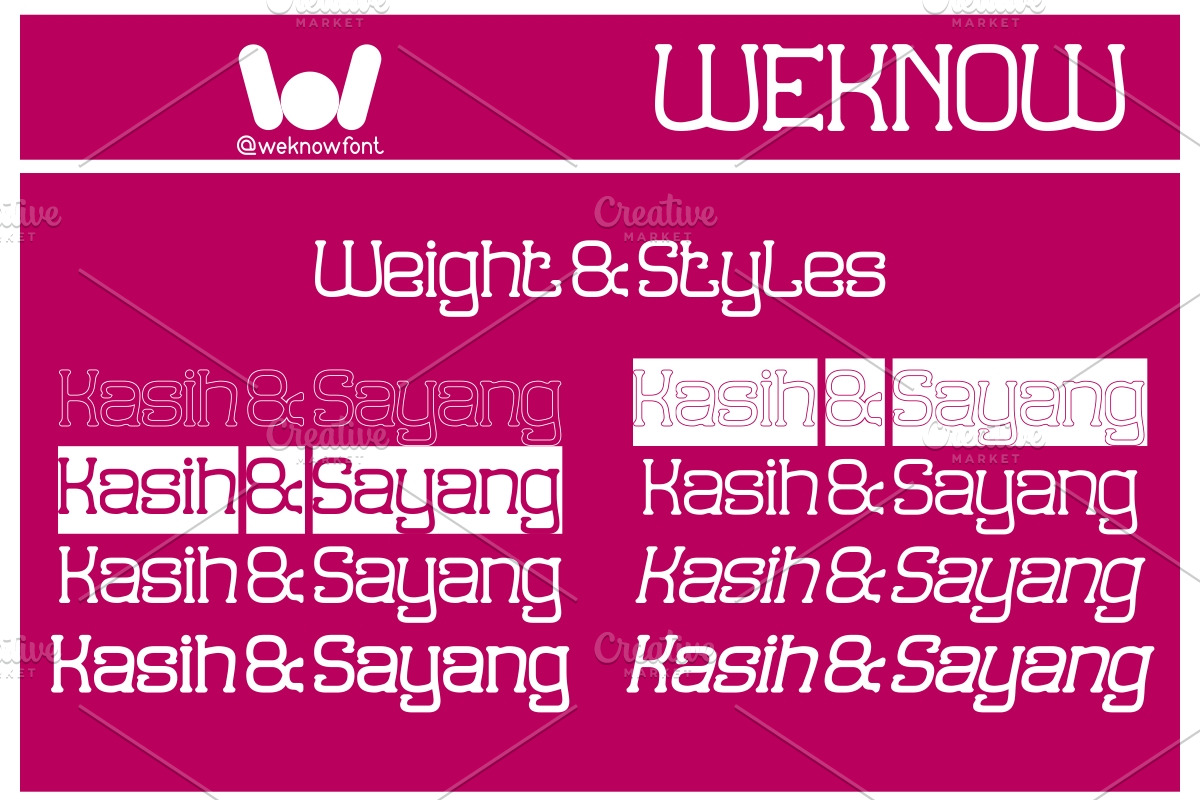 Kasih & Sayang font, a Serif Font by weknow (Photo 7 of 8)
