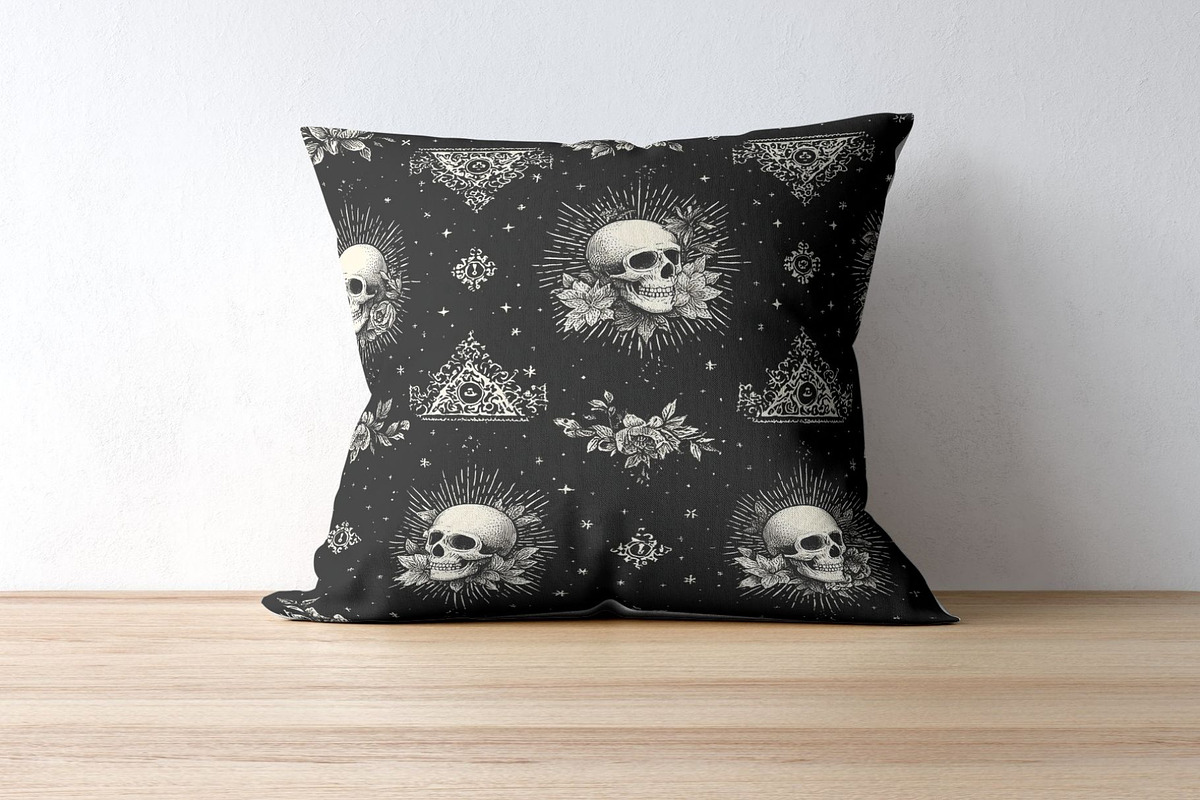 12 Dead Bandana Seamless Patterns, a Pattern Graphic by Inknfolly (Photo 7 of 7)