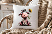 Summer Funny Sunflower Animals Clipa, an Illustration by OK Design (Thumbnail 5 of 6)
