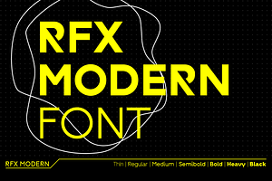 RFX Modern Font Bundle | 14 Styles