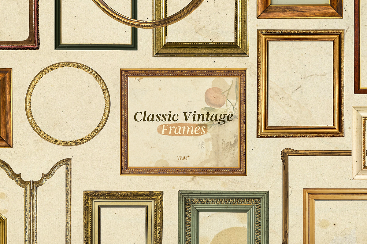 Classic Vintage Frames Cut-Outs, an Object Graphic by The Ephemera Mercadito (Photo 1 of 3)