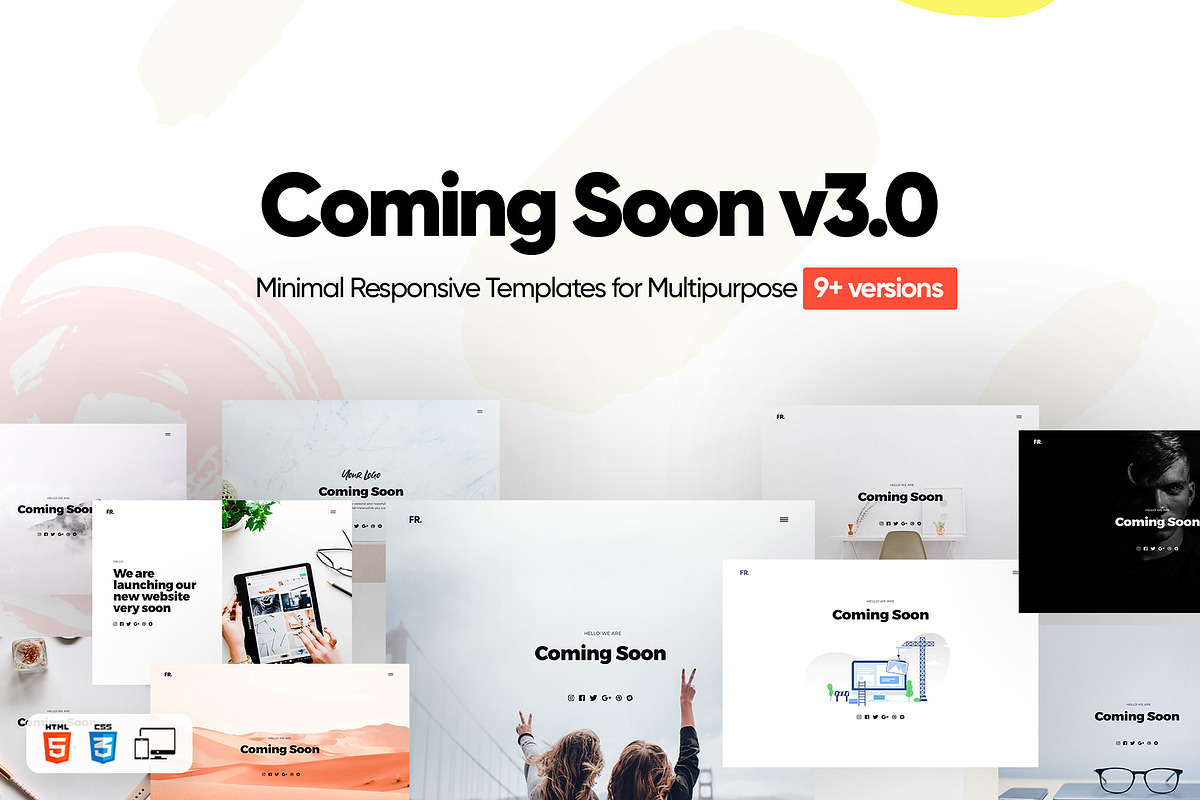 Coming Soon Minimal Template, a Websites & App Template by Faizur Rehman (Photo 5 of 8)