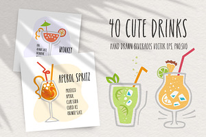 Cocktails Cute Drinks Collection