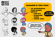 Hand drawn people characters, a Person Illustration by NatBurger (Thumbnail 2 of 3)