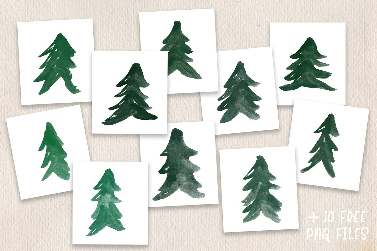 Painted Pine Trees, a Brush Add-On by Chelsea Bromley (Photo 5 of 5)