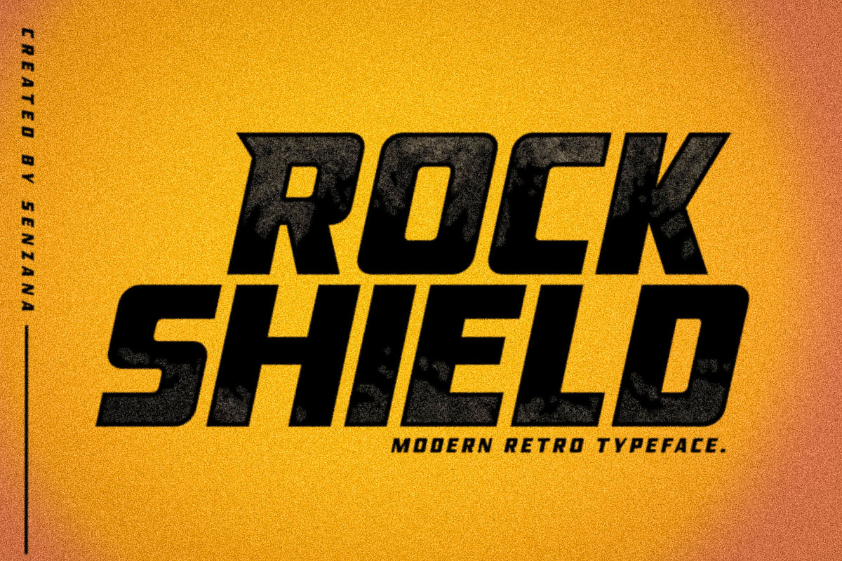 ROCK SHIELD, a Font by senzana (Photo 7 of 7)