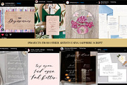 Sapphire Script Standard Version, a Handwritten Font by Design by Laney (Thumbnail 12 of 13)
