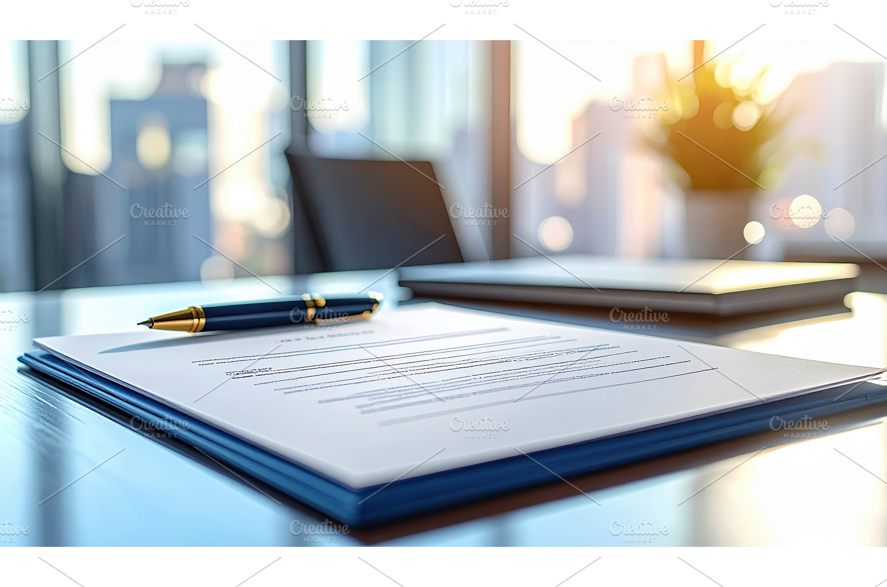 Closeup of contract with pen in, a Business Photo by Igor Tichonow