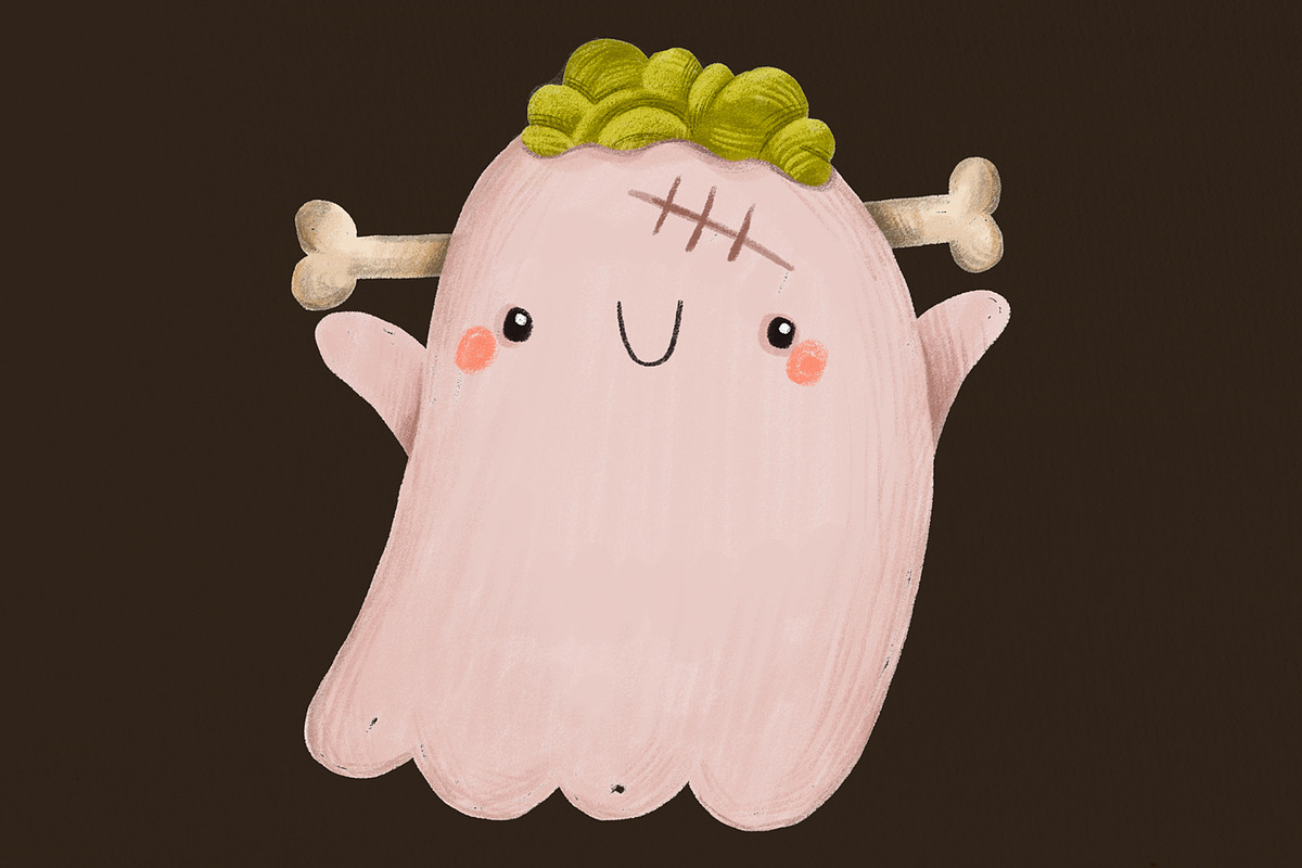 Cute Halloween Ghost Clipart Set, a Seasonal Illustration by the_myro (Photo 4 of 9)