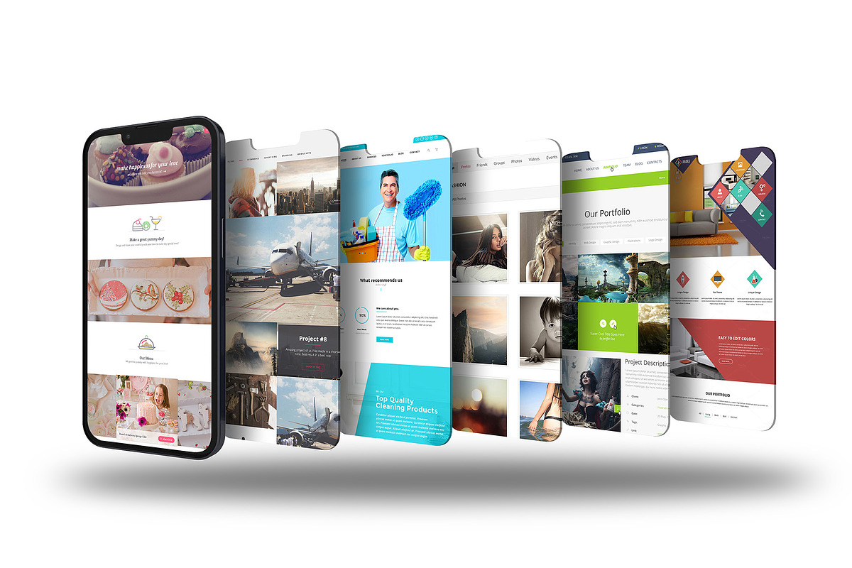 ALL 3D iPHONE MOCK-UP BUNDLE VOL-1, an iPhone Mockup by Graphicsworld125 (Photo 43 of 62)