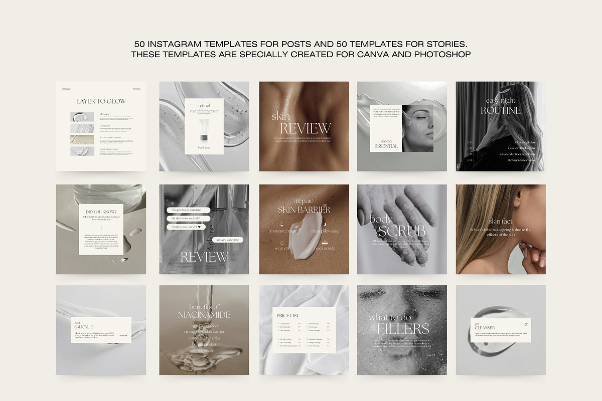 Aesthetic Beauty Instagram Template, a Social Media Template by Instprofi | Studio Estimo (Photo 6 of 7)