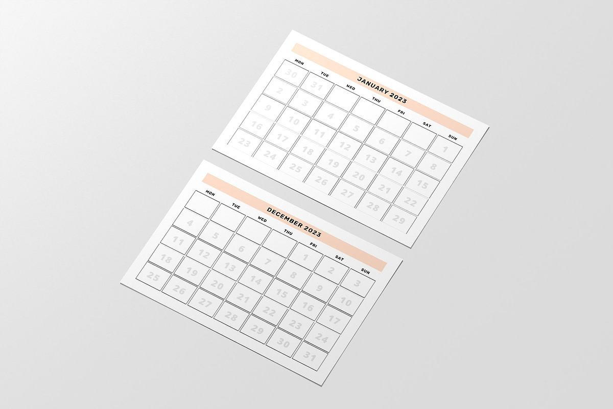 Monthly Planner/Calendar Templates, a Stationery Template by Design Zone (Photo 2 of 3)