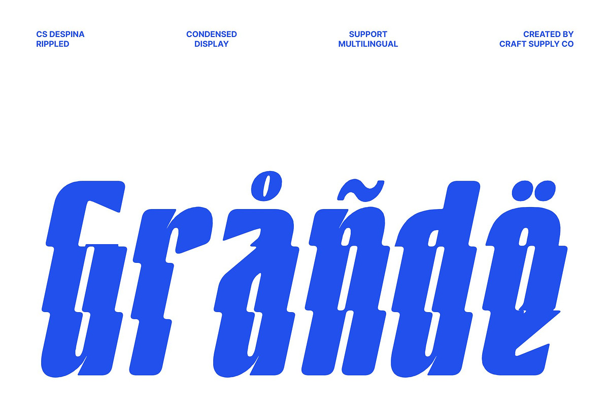 CS Despina Rippled, a Sans Serif Font by Craft Supply Co. (Photo 7 of 8)