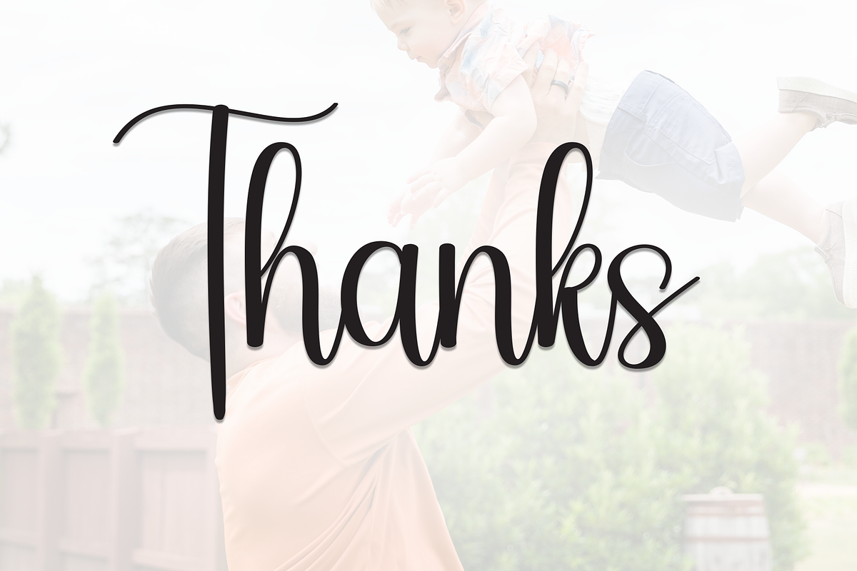 Daddy | Script Font, a Handwritten Font by Scratchones (Photo 9 of 9)