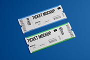 Tickets Mockup Set - 17 styles, a Print Template by Deeplab (Thumbnail 17 of 20)
