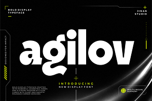 Agilov - A Bold Display Font