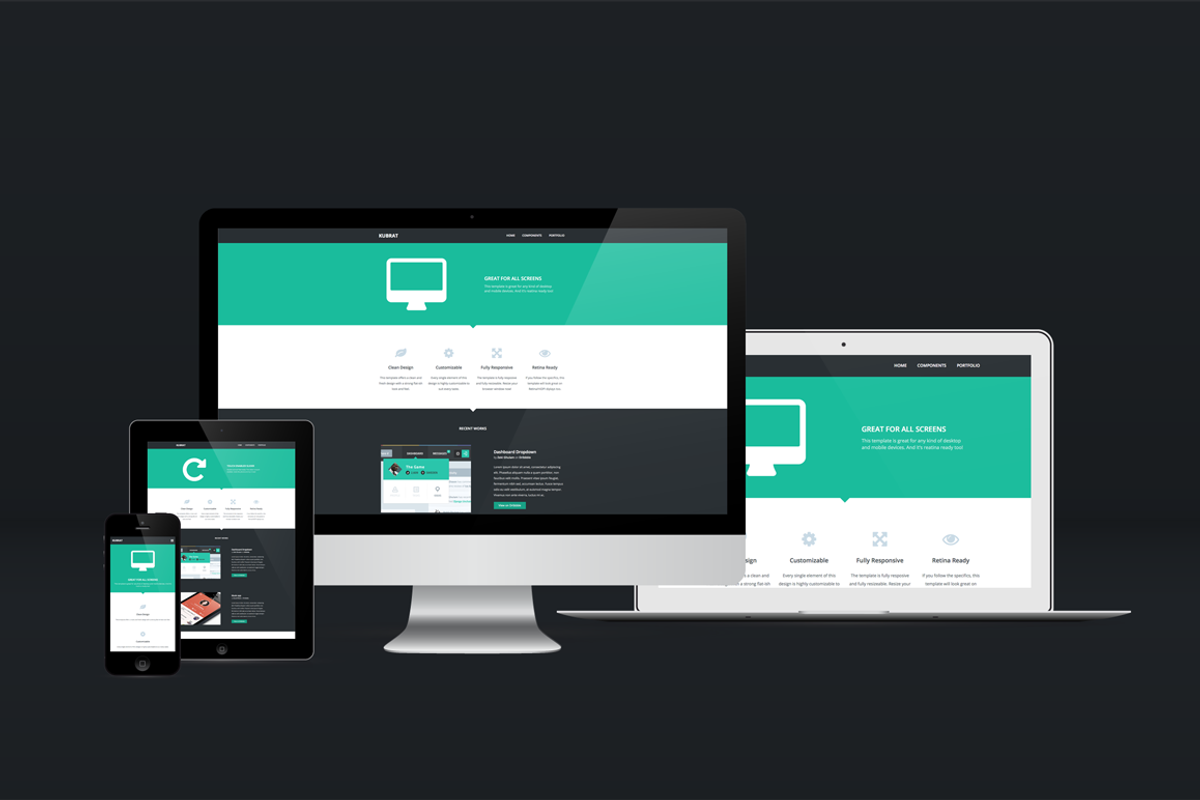 Kubrat Responsive Template, a Websites & App Template by NikoKolev (Photo 1 of 5)