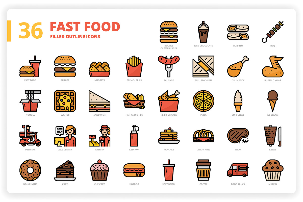 3,600 Icons x3 Styles, an Outline Icon by monkik (Photo 126 of 299)