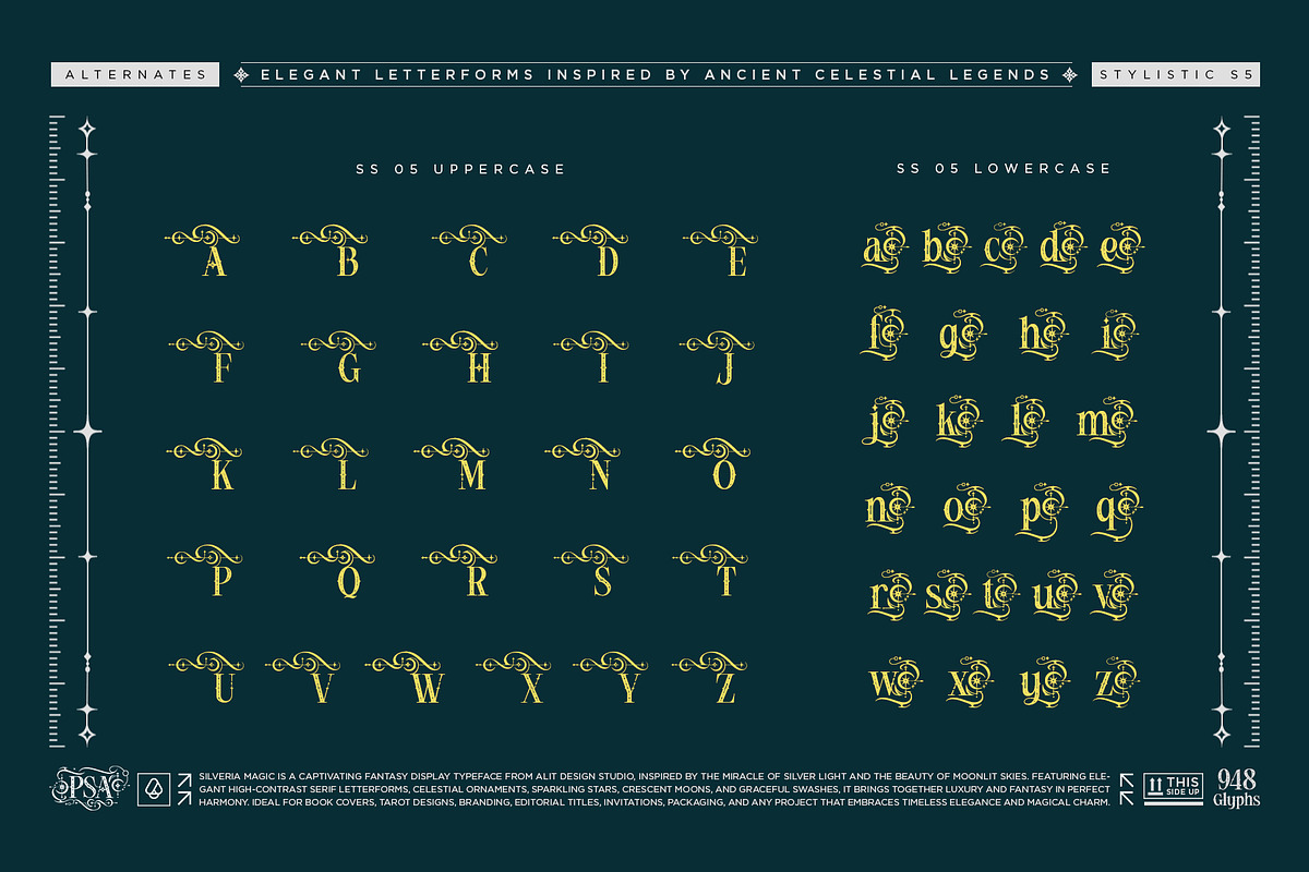 Silveria Magic Typeface, a Blackletter Font by alit design (Photo 13 of 17)