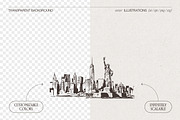New York City Skyline Sketches, a Work Illustration by TheMountBirdStudio (Thumbnail 2 of 8)
