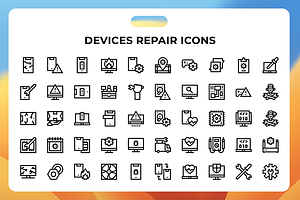Devices Repair Icons, a Duotone Icon by Wencory