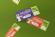 Halloween Festival Ticket, a Card Template by graphicook (Thumbnail 3 of 3)