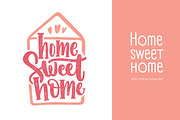 Home sweet home lettering, a Decorative Illustration by Good Studio (Thumbnail 1 of 6)