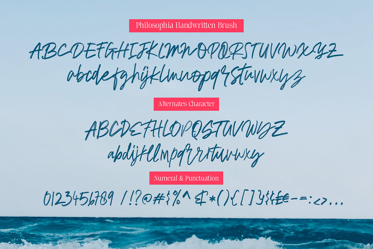 Philosophia Brush, a Handwritten Font by Godbless Studio (Photo 7 of 13)