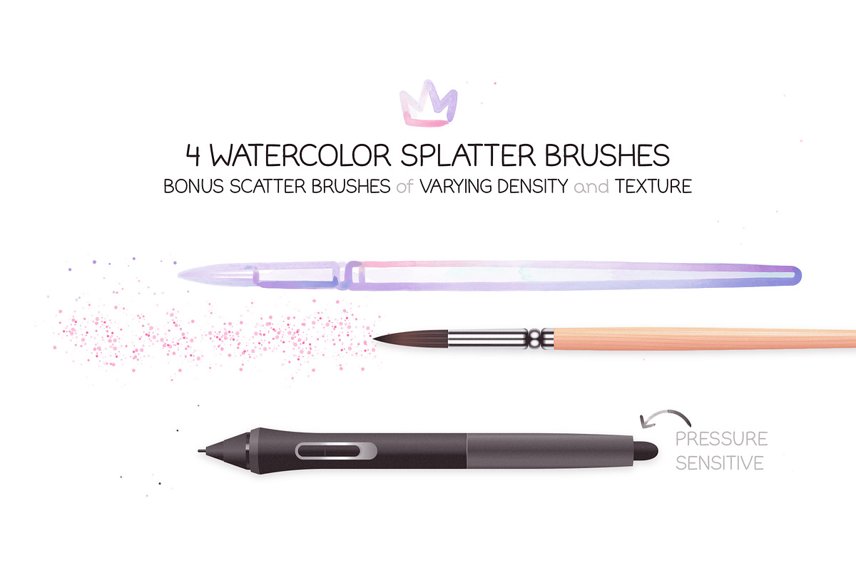 Watercolor Brushes Vol. 1, a Brush Add-On by Side Project (Photo 3 of 6)