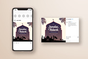 Eid Mubarak Flyer + Social Media, a Flyer Template by Esui Studio (Thumbnail 2 of 5)