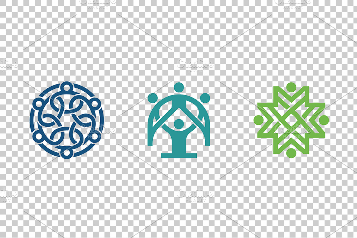 Community Unity Abstract Vector Logo, an Object Graphic by Artonix (Photo 3 of 3)