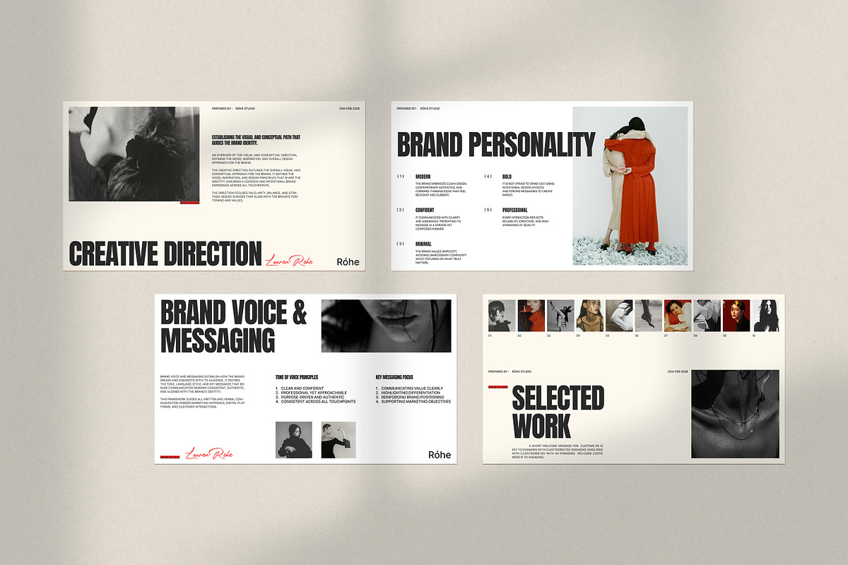 Róhe | Brand Proposal Template, a Presentation Template by Graphpexel (Photo 7 of 8)