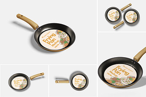 Frying Pan Mockup, a Product Mockup by Indah