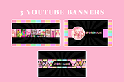 Pastel Neon Social Media Banners, a Social Media Template by SunshineStudioBoutique (Thumbnail 5 of 8)