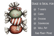 Whimsical Christmas Clipart, an Illustration by Pixels.Craft (Thumbnail 3 of 6)