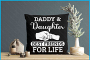 Daddy Daughter Best Friends SVG, an Object Graphic by Creativeusart (Thumbnail 4 of 4)