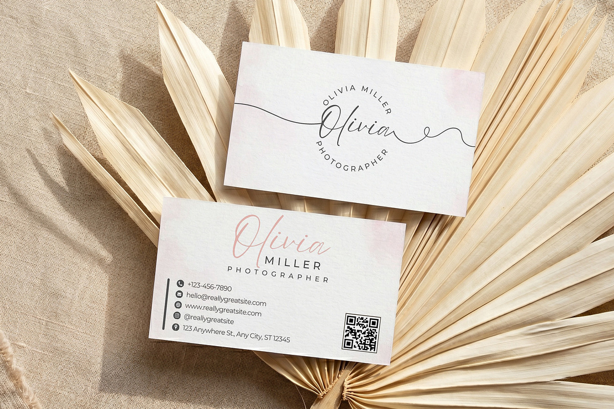 Photography Business Card Canva Kit, a Business Card Template by Arslan (Photo 1 of 6)