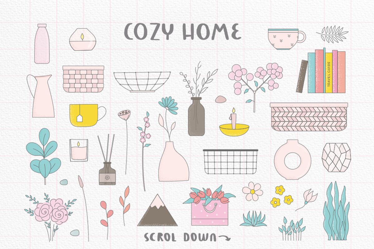 Pink Modern Retro, an Illustration by Purrga (Photo 2 of 11)