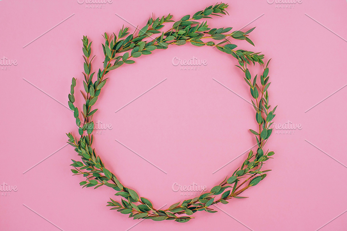 Flat lay floral Stock Photo, a Mockup by GalinaMalinka (Photo 7 of 10)